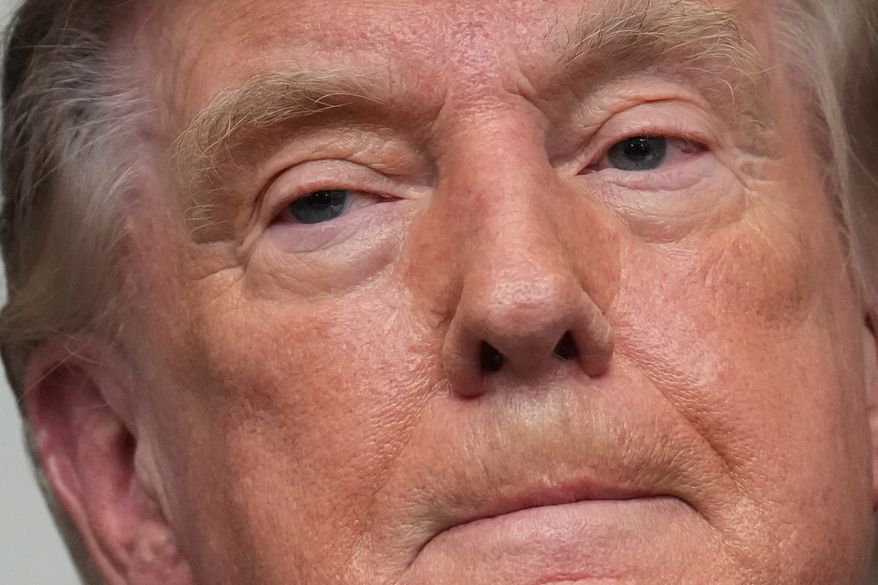 President Donald Trump speaks during a meeting with technology leaders in the Roosevelt Room of the White House, Wednesday, Aug. 19, 2026, in Washington. (AP Photo/Jacquelyn Martin)