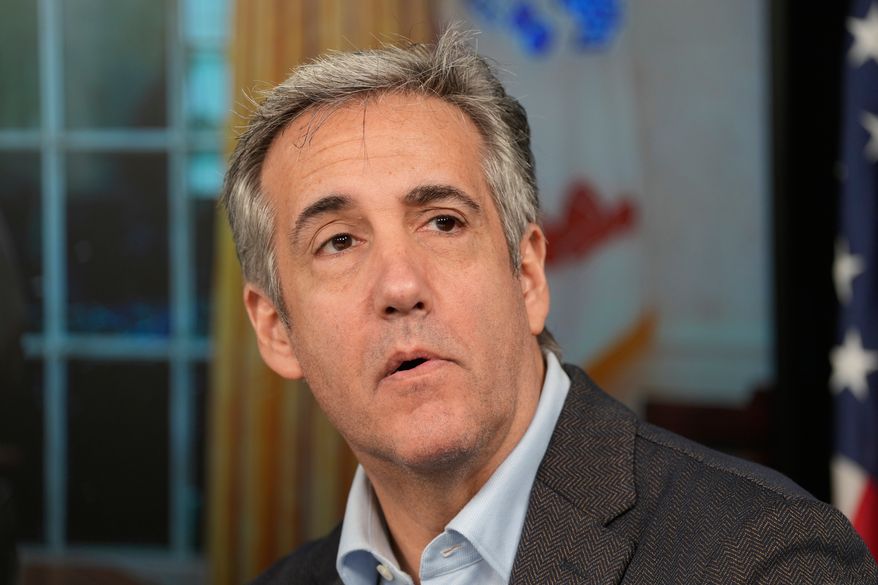 Michael Cohen speaks during a news conference announcing his new radio show in New York, July 13, 2026. (AP Photo/Seth Wenig, File)