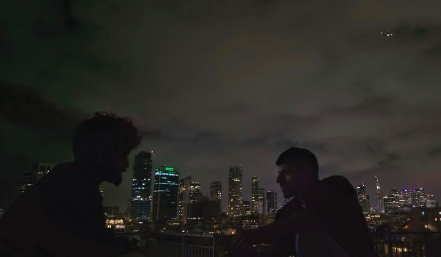 This image released by the Venice FIlm Festival shows a scene from "NAZA," a documentary by The Guardian directed by Yuval Abraham and Rachel Szor. (Venice Film Festival via AP)