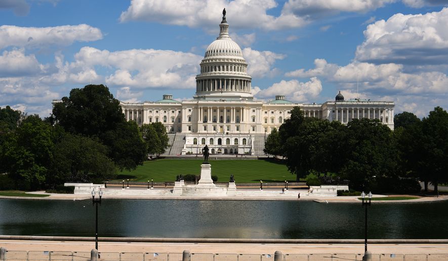 The U.S. Capitol is seen, Tuesday, Aug. 25, 2026, in Washington. (AP Photo/Julia Demaree Nikhinson)