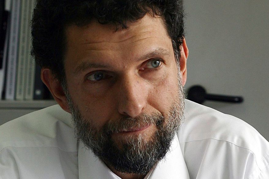 FILE - Turksih philantropist Osman Kavala is photographed in Istanbul on April 29, 2015. (AP Photo/File)