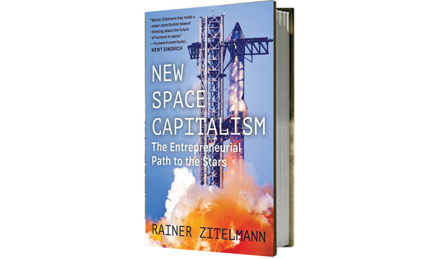 "New Space Capitalism: The Entrepreneurial Path to the Stars." (book cover)