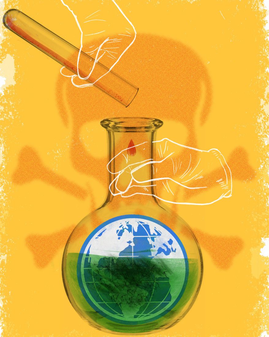 As illicit substances become easier to produce, prevention is paramount. Illustration by Linas Garsys / The Washington Times.