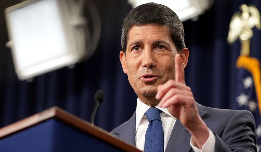 Federal Reserve Board Chairman Kevin Warsh speaks during a news conference at the Federal Reserve in Washington, Wednesday, July 29, 2026. (AP Photo/Mark Schiefelbein)