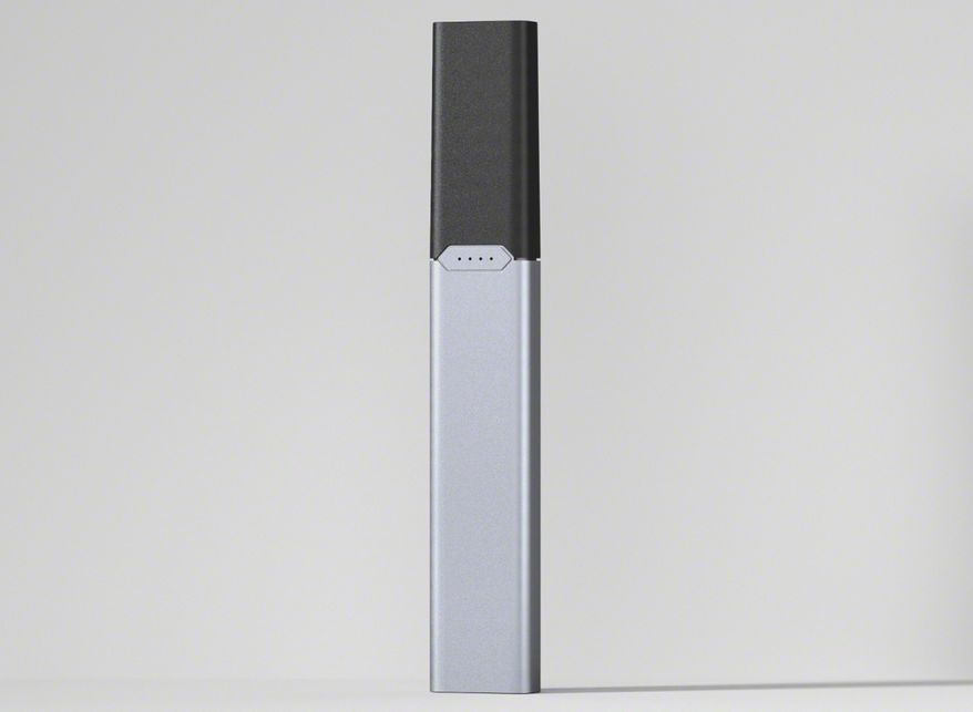 This undated photo provided by Juul Labs Inc. on Friday, Aug. 28, 2026, shows an updated version of the company's e-cigarette. (Juul Labs Inc. via AP)