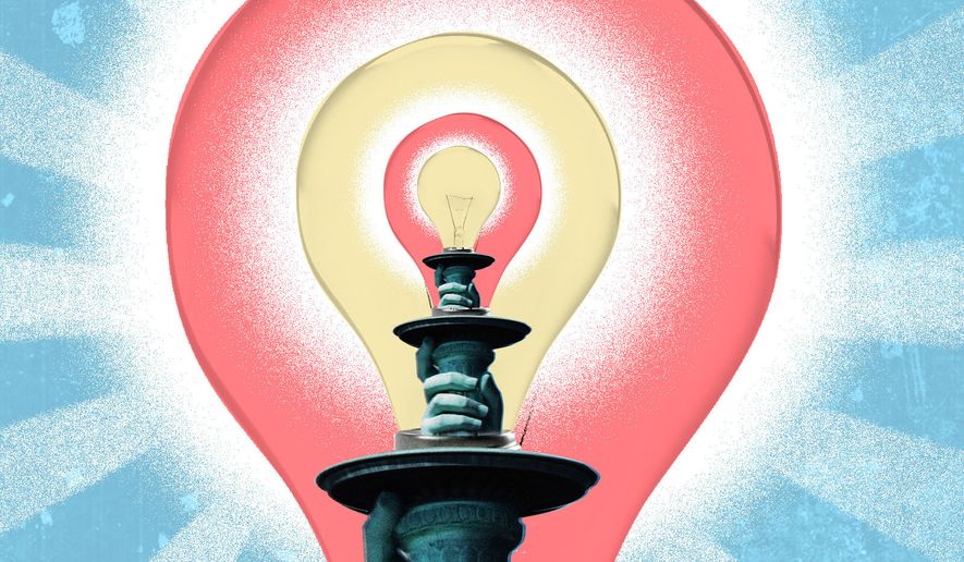 Entrepreneurs in the United States of America illustration by Linas Garsys / The Washington Times