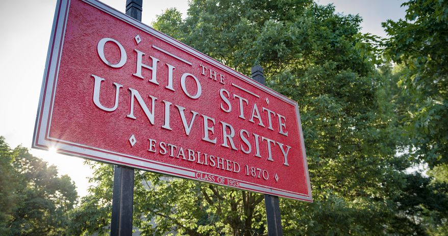 The Ohio State University sign on the Columbus, Ohio, campus. File photo credit: University of College via Shutterstock.