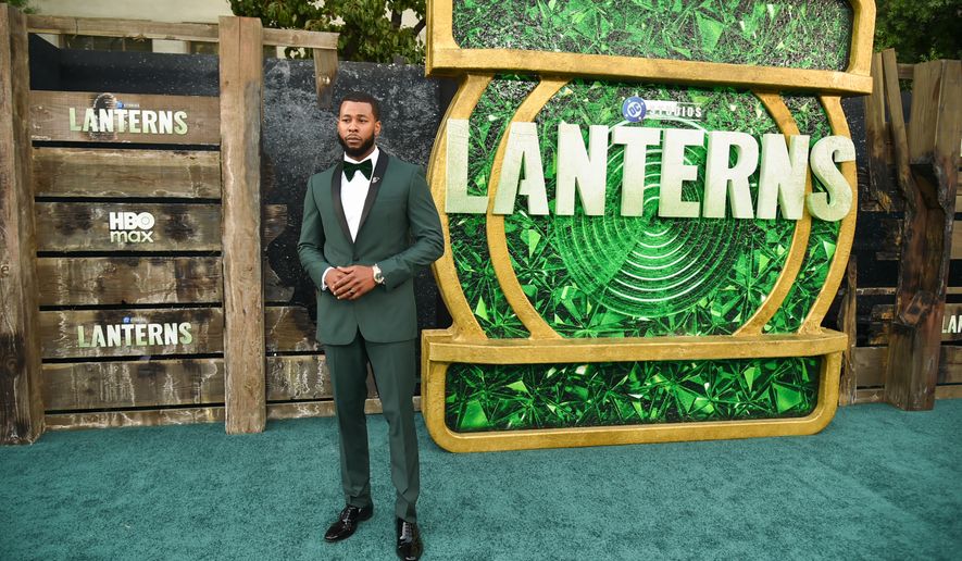 J. Alphonse Nicholson arrives at the premiere of "Lanterns" on Thursday, Aug. 13, 2026, at the Paramount Theatre in Los Angeles. (Photo by Richard Shotwell/Invision/AP)