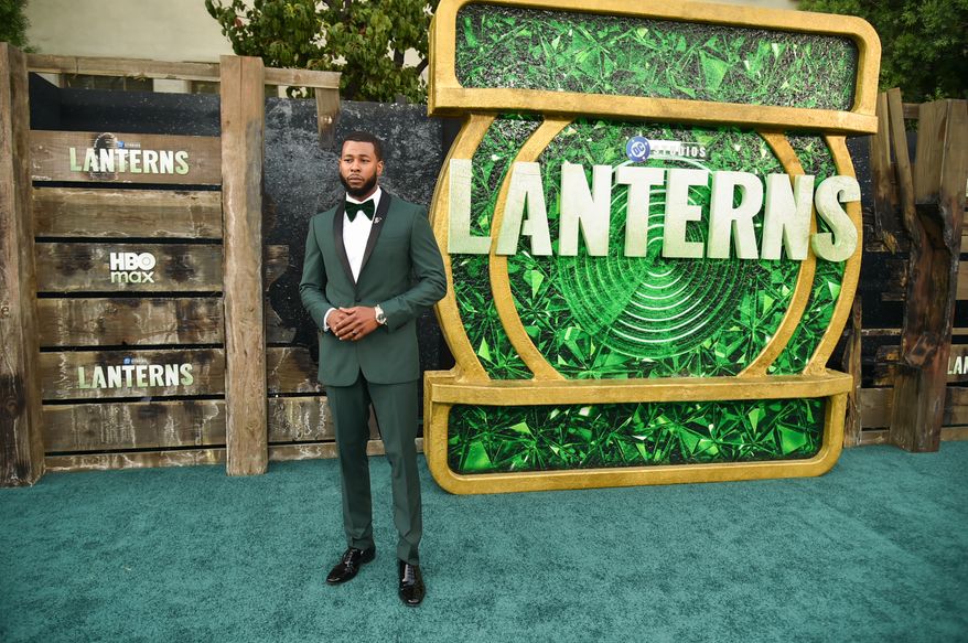 J. Alphonse Nicholson arrives at the premiere of "Lanterns" on Thursday, Aug. 13, 2026, at the Paramount Theatre in Los Angeles. (Photo by Richard Shotwell/Invision/AP)