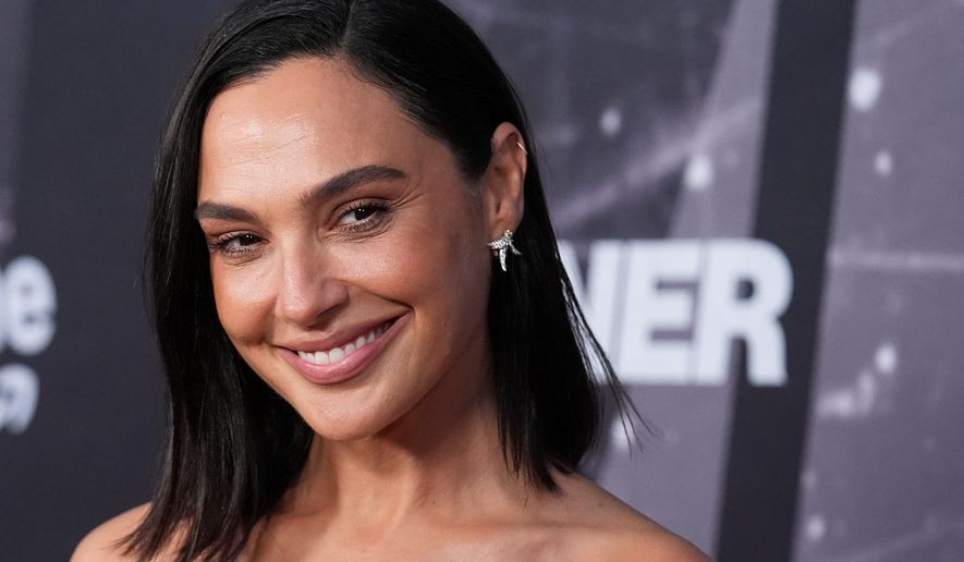 Gal Gadot, star of "The Runner," arrives at the premiere of the film on Thursday, Aug. 27, 2026, at the Harmony Gold Preview House in Los Angeles. (AP Photo/Chris Pizzello)