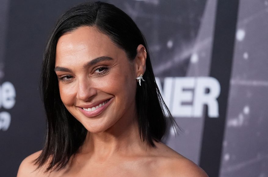 Gal Gadot, star of "The Runner," arrives at the premiere of the film on Thursday, Aug. 27, 2026, at the Harmony Gold Preview House in Los Angeles. (AP Photo/Chris Pizzello)
