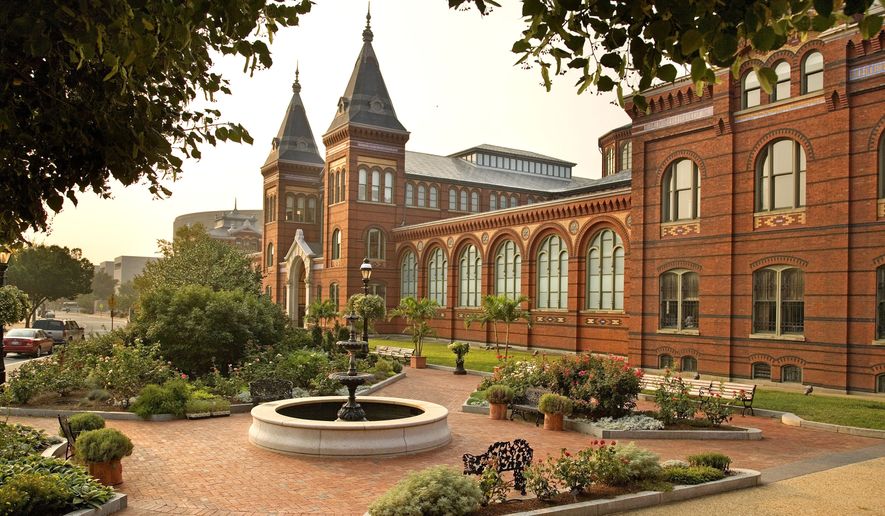 This undated photo provided by the Smithsonian Institution shows the Smithsonian Arts and Industries Building in Washington. (Smithsonian Institution via AP) **FILE**