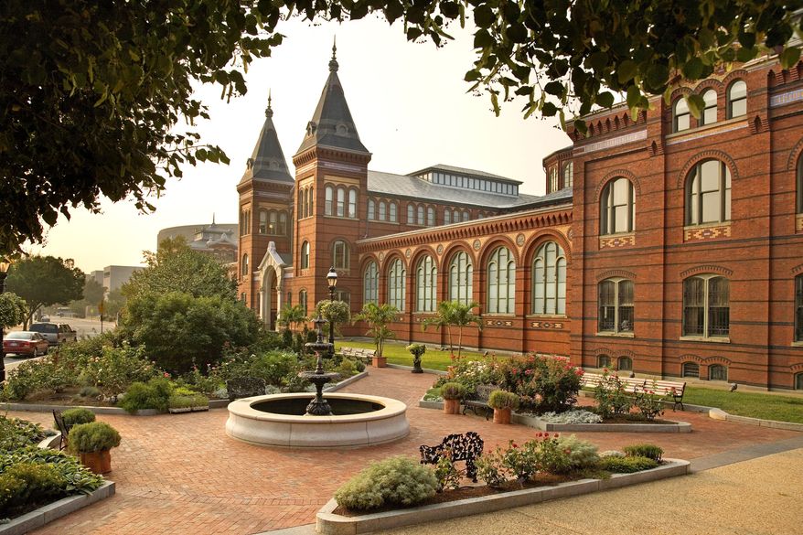 This undated photo provided by the Smithsonian Institution shows the Smithsonian Arts and Industries Building in Washington. (Smithsonian Institution via AP) **FILE**