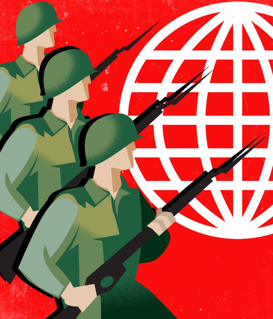 World War illustration by Linas Garsys / The Washington Times
