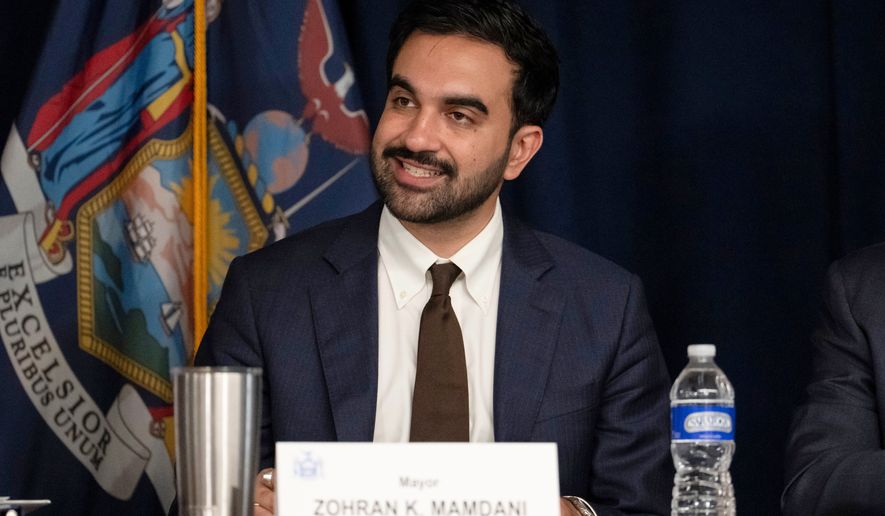 New York Mayor Zohran Mamdani speaks during the annual New York State Financial Control Board meeting, Aug. 12, 2026, in New York. (AP Photo/Yuki Iwamura, File)