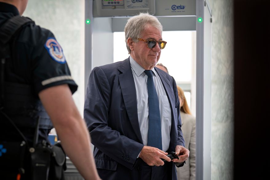Leon Black, a billionaire who was linked to Jeffrey Epstein, arrives for a closed-door interview with the House Oversight Committee at the U.S. Capitol in Washington, June 26, 2026. (AP Photo/J. Scott Applewhite, File)