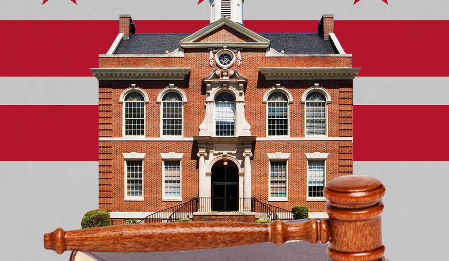 Courts investigating D.C. Public Schools illustration by Linas Garsys / The Washington Times