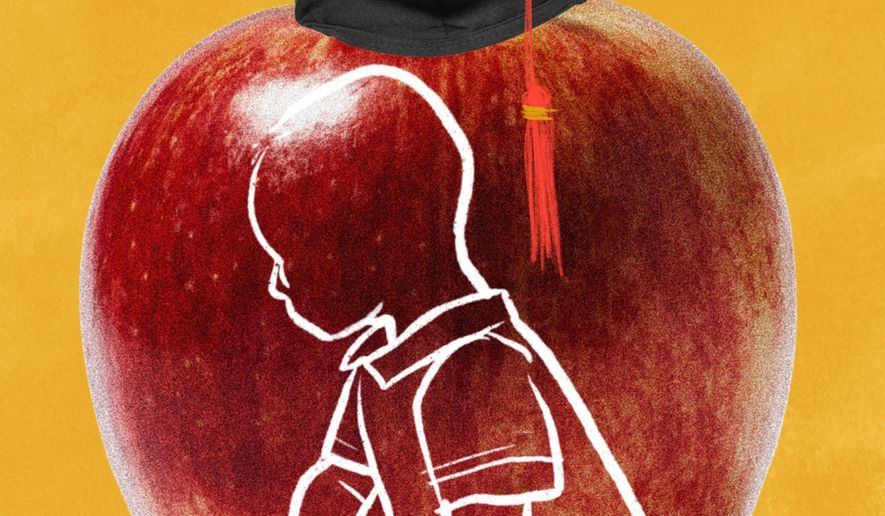 Childcare reforms and affordablitly illustration by Linas Garsys / The Washington Times
