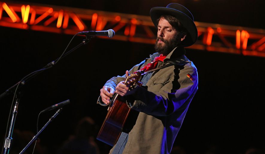 Ray Lamontagne performs at the Bridge School Benefit Concert at the Shoreline Amphitheatre on Saturday, Oct. 20, 2012, in Mountain View, Calif. (Photo by Barry Brecheisen/Invision/AP)