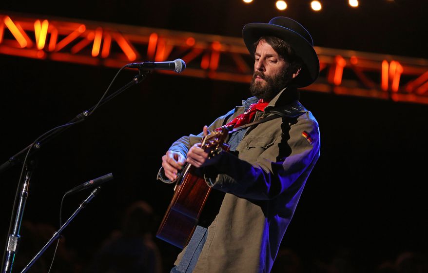 Ray Lamontagne performs at the Bridge School Benefit Concert at the Shoreline Amphitheatre on Saturday, Oct. 20, 2012, in Mountain View, Calif. (Photo by Barry Brecheisen/Invision/AP)