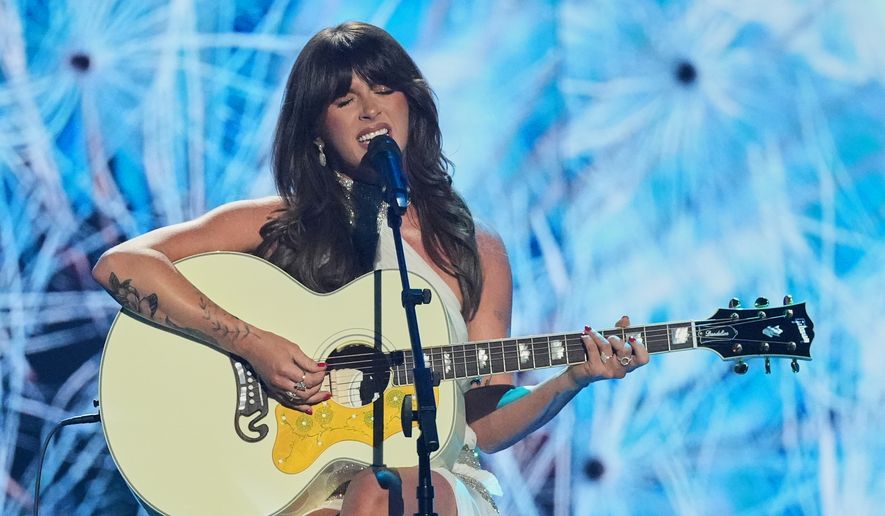 Ella Langley performs during the 61st annual Academy of Country Music Awards in Las Vegas on May 17, 2026. (AP Photo/Chris Pizzello, File)
