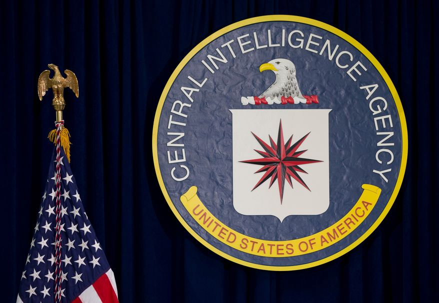 The seal of the Central Intelligence Agency is displayed on April 13, 2016, at CIA headquarters in Langley, Va. (AP Photo/Carolyn Kaster, File)