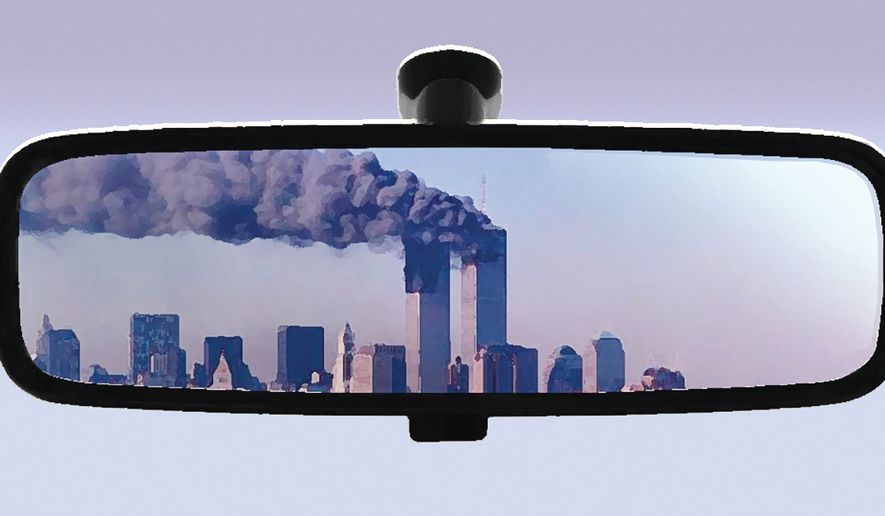 Looking back at the 9/11 terrorist attacks on the United States of America illustration by Alexander Hunter/The Washington Times