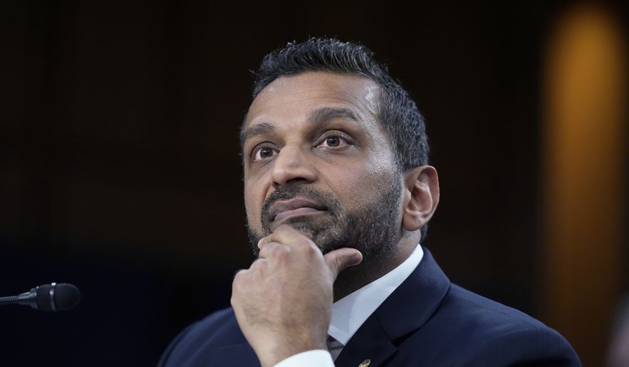 FBI Director Kash Patel listens during the Senate Judiciary hearing on Oversight of the Federal Bureau of Investigation, Tuesday, Sept. 15, 2026 in Washington. (AP Photo/Manuel Balce Ceneta)