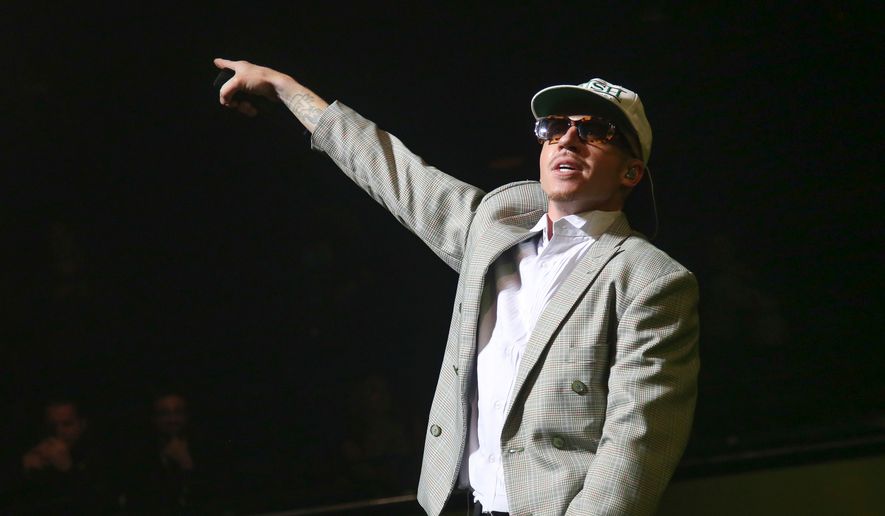 Macklemore performs at Austin City Limits Live during the South by Southwest Music Festival in Austin, Texas on March 17, 2023. (Photo by Jack Plunkett/Invision/AP, File)