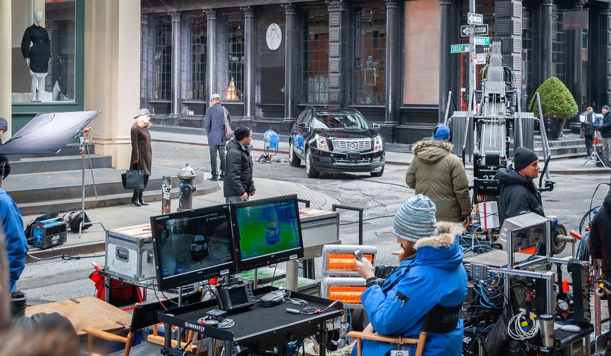 Shooting a movie in New York. File photo credit: AY Amazefoto via Shutterstock.