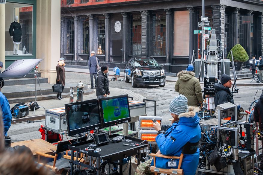 Shooting a movie in New York. File photo credit: AY Amazefoto via Shutterstock.