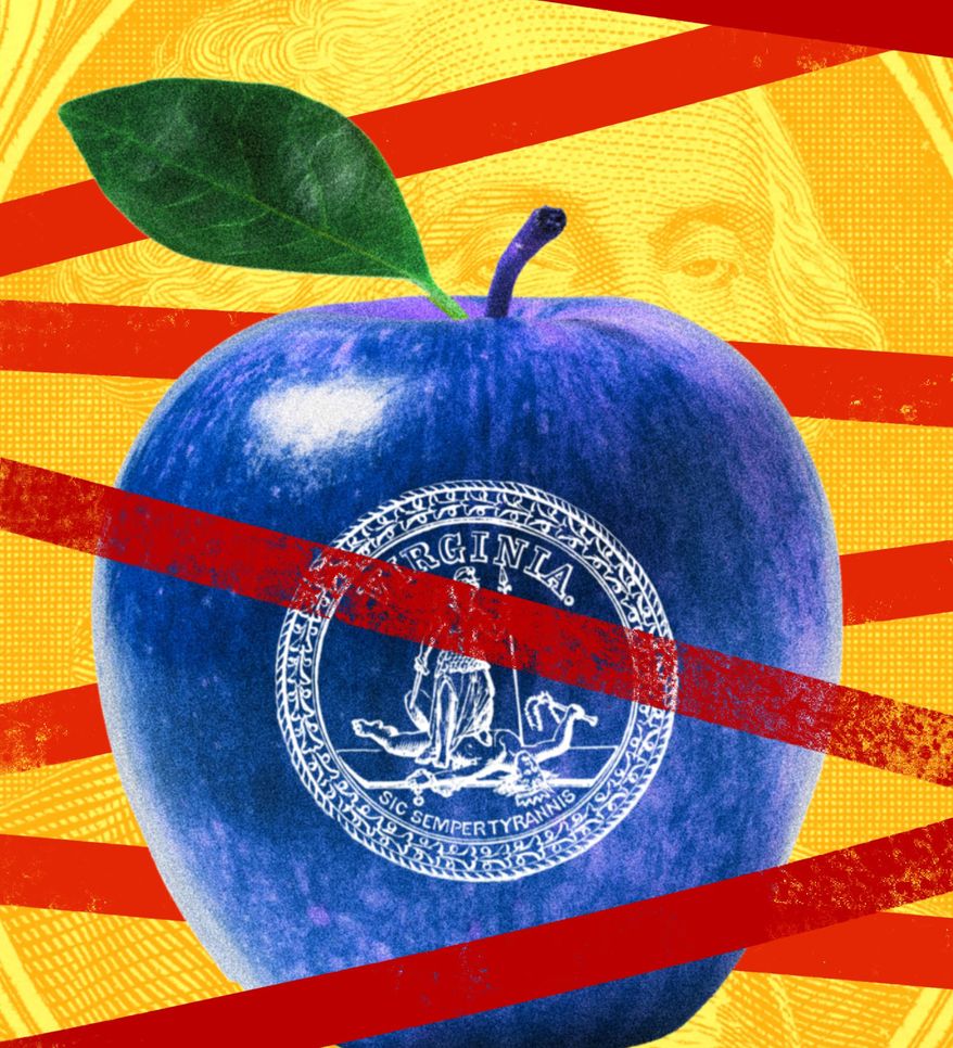 Fairfax County Public Schools' budget crisis illustration by Linas Garsys / The Washington Times