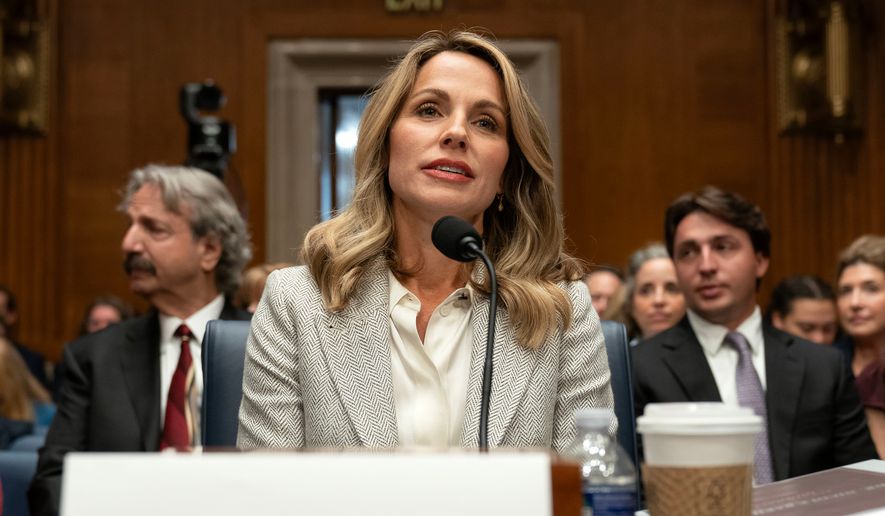 Dr. Nicole Saphier, surgeon general nominee, testifies before the Senate Committee on Health, Education, Labor and Pensions during a confirmation hearing on Capitol Hill Wednesday, Sept. 16, 2026, in Washington. (AP Photo/Jose Luis Magana)