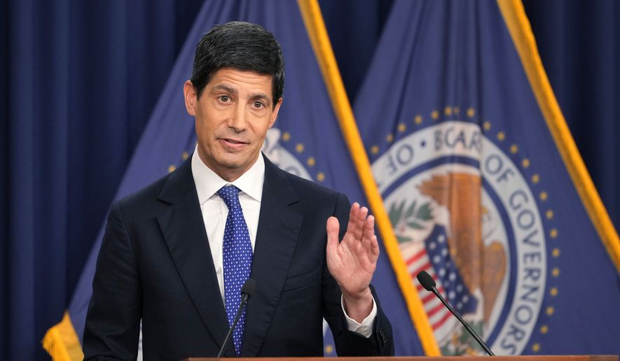 Federal Reserve Board Chairman Kevin Warsh speaks during a news conference at the Federal Reserve in Washington, Wednesday, Sept. 16, 2026. (AP Photo/Mark Schiefelbein)