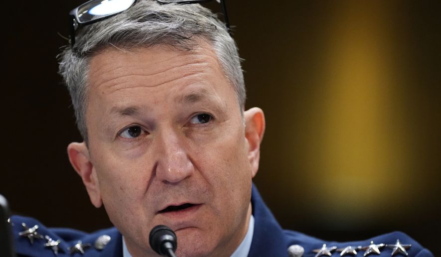 Chairman of the Joint Chiefs of Staff Gen. Dan Caine testifies at a Senate Appropriations Committee hearing on Capitol Hill in Washington on July 21, 2026. (AP Photo/Jacquelyn Martin) **FILE**