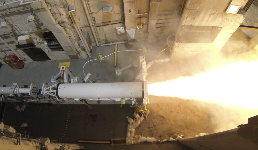 U.S. Navy Strategic Systems Programs successfully conducted a test of the First Stage Solid Rocket Motor as part of the development of the Navy’s Conventional Prompt Strike offensive hypersonic strike capability and the Army’s Long Range Hypersonic Weapon. (U.S. Navy Photo/Released)
