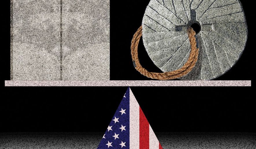 Yom Kippur in the United States of America illustration by Alexander Hunter/The Washington Times