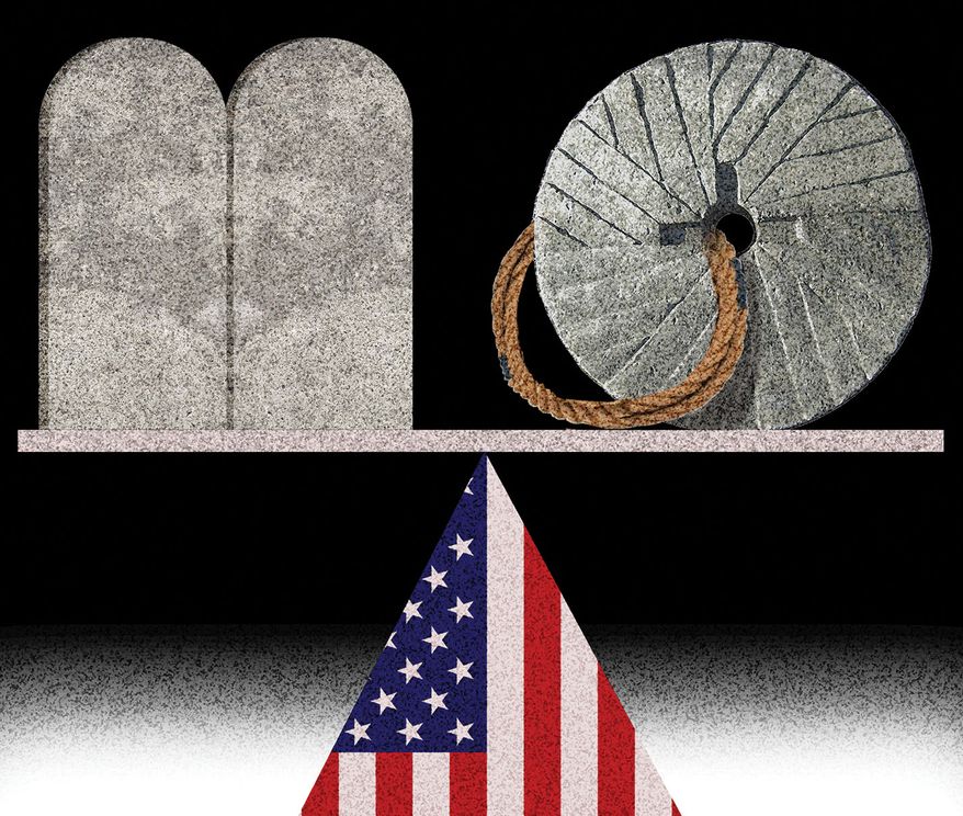 Yom Kippur in the United States of America illustration by Alexander Hunter/The Washington Times