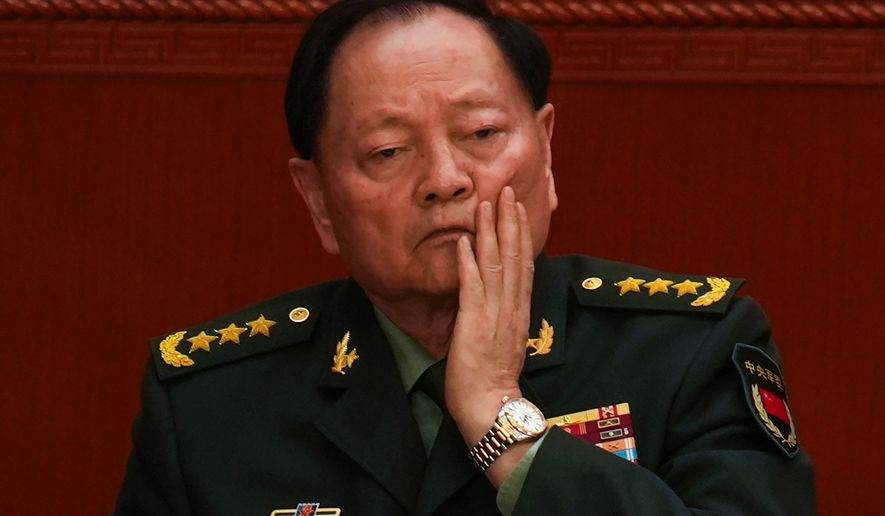 FILE - Gen. Zhang Youxia, vice chairman of China's Central Military Commission attends the opening session of the National People's Congress (NPC) at the Great Hall of the People in Beijing, China, March 5, 2025. (AP Photo/Ng Han Guan, File)