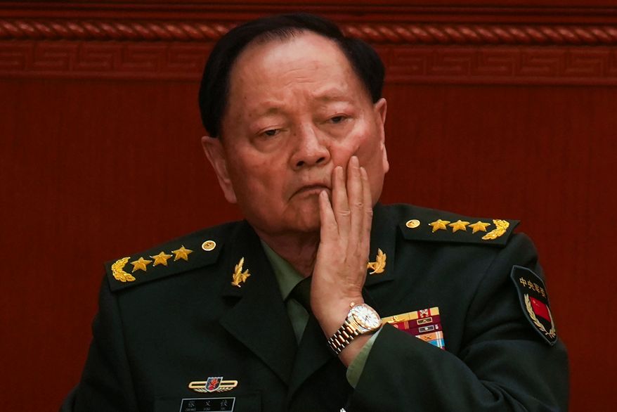 FILE - Gen. Zhang Youxia, vice chairman of China's Central Military Commission attends the opening session of the National People's Congress (NPC) at the Great Hall of the People in Beijing, China, March 5, 2025. (AP Photo/Ng Han Guan, File)