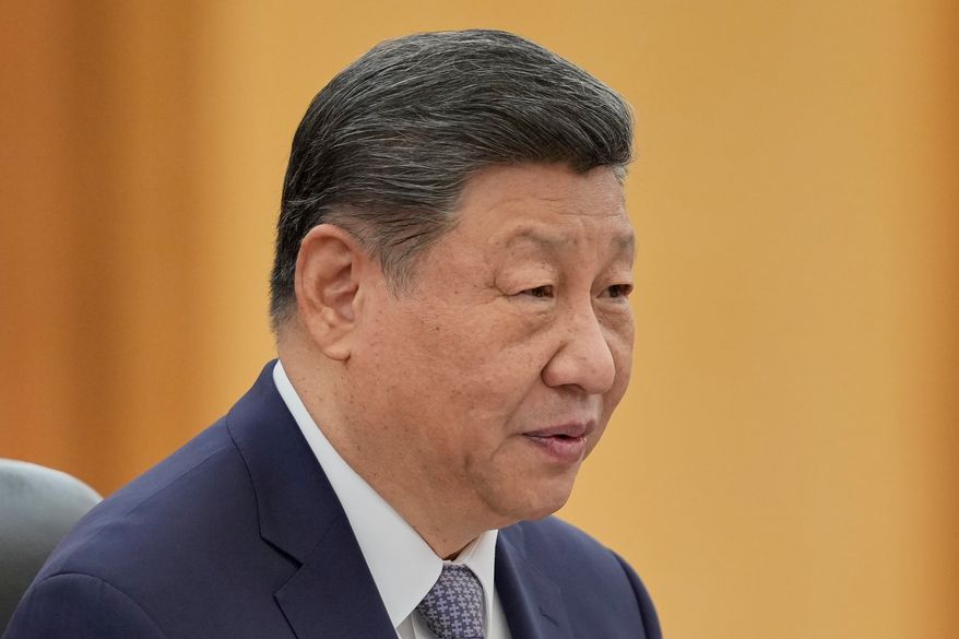 Chinese President Xi Jinping speaks during a meeting with Britain's Prime Minister Keir Starmer at the Great Hall of the People in Beijing on Jan. 29, 2026. (AP Photo/Vincent Thian, Pool) **FILE**