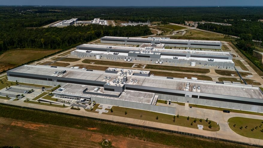 Meta data centers operate Sept. 5, 2026, near Social Circle, Ga. (AP Photo/Mike Stewart, File)