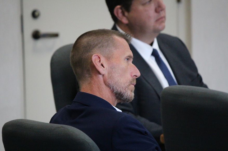 Jason Eaton appears in court during his trial in Burlington, Vt., Monday, Sept. 21, 2026. (Paul Heintz/The Boston Globe via AP, Pool)
