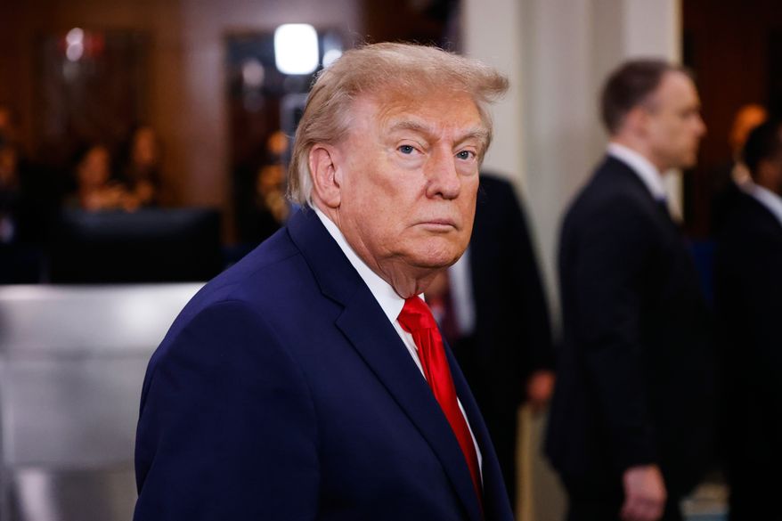 United States President Donald Trump arrives for the 81st session of the United Nations General Assembly at United Nations headquarters, Tuesday, Sept. 22, 2026. (AP Photo/Stefan Jeremiah)