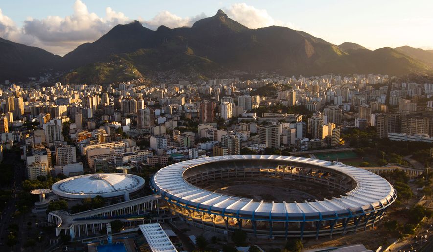 FILE - A general view of the Maracana stadium during its renovation ahead of the 2014 World Cup soccer tournament in Rio de Janeiro, Brazil, Monday, May 30, 2011. (AP Photo/Felipe Dana, File)