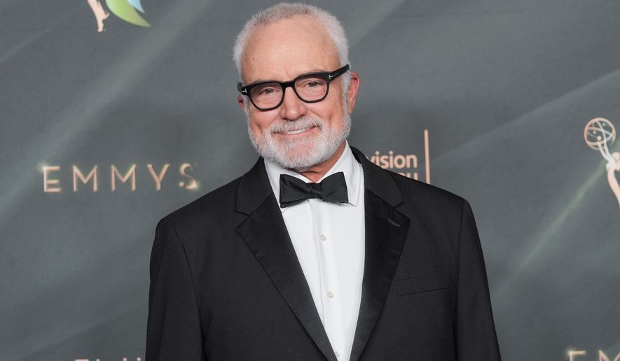Bradley Whitford poses in the press room during night two of the Creative Arts Emmy Awards on Sunday, Sept. 6, 2026, in Los Angeles. (AP Photo/Chris Pizzello)