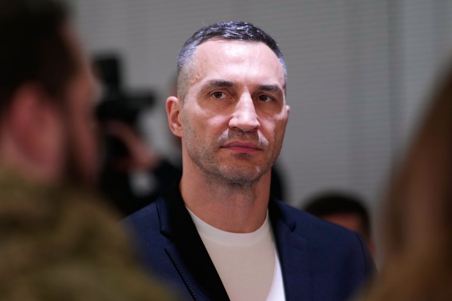 Wladimir Klitschko, former boxer and brother of Kyiv's mayor Vitali Klitschko, attends an event in Davos, Switzerland, Jan. 22, 2026. (AP Photo/Markus Schreiber, File)