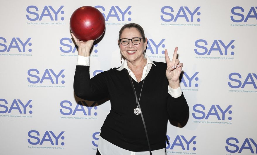Camryn Manheim attends the 10th annual Paul Rudd All-Star Bowling Benefit for SAY (Stuttering Association for the Young) at Frames on Monday, Jan. 22, 2024, in New York. (Photo by CJ Rivera/Invision/AP)