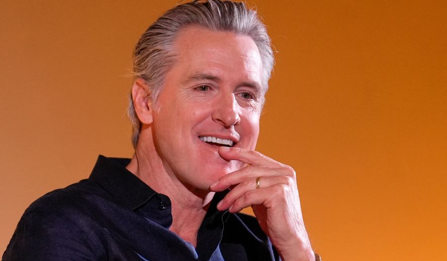 California Gov. Gavin Newsom pauses while discussing environmental issues in San Francisco, Tuesday, Sept. 29, 2026. (AP Photo/Rich Pedroncelli)