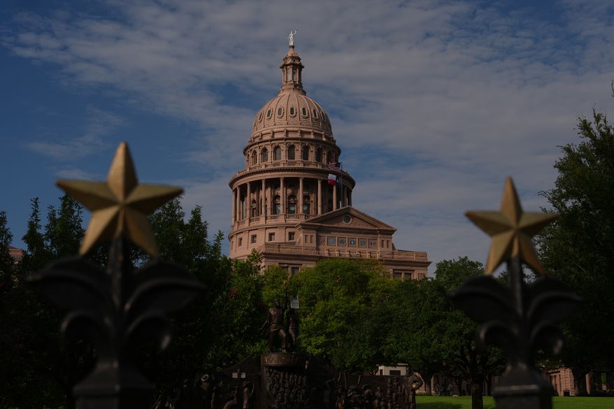 The Texas State Capitol building is seen in Austin, Texas, Thursday, Sept. 3, 2026. (AP Photo/Eric Gay, file)